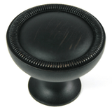 MNG Hardware 17021 170 1-1/4" Vanilla Border Cabinet Knob Satin Antique Nickel
