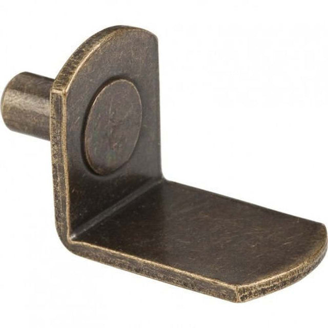Hardware Resources 1706AB brushed antique brass shelf support