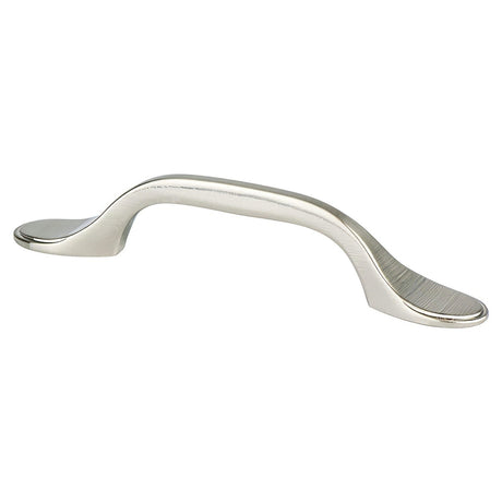 Berenson 9196-1055-P Traditional Advantage One arched cabinet pull in satin stainless, additional view