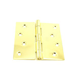 Hager 174143EA polished brass plain bearing hinge