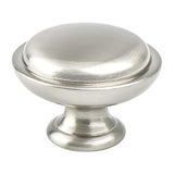 Berenson 1756-1BPN-P brushed nickel round cabinet knob