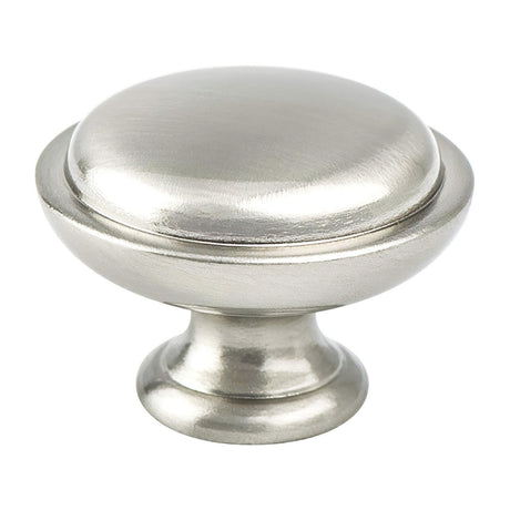 Berenson 1756-1BPN-P brushed nickel round cabinet knob