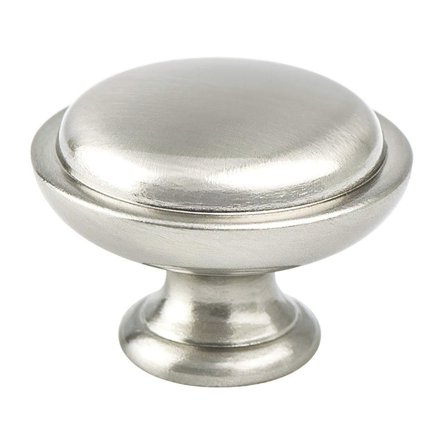 Berenson 1756-1BPN-P brushed nickel round cabinet knob
