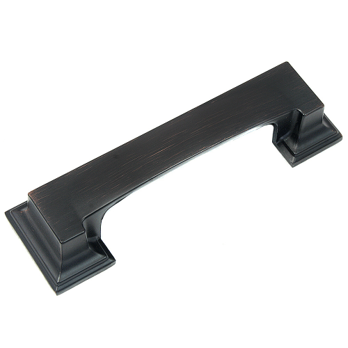 MNG Hardware 17566 175 3-in or 3-3/4-in , 76mm or 96mm Center to Center Park Avenue Cup Cabinet Pull Oil Rubbed Bronze