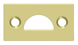 Deltana 178MSTU3 bright brass strike plate