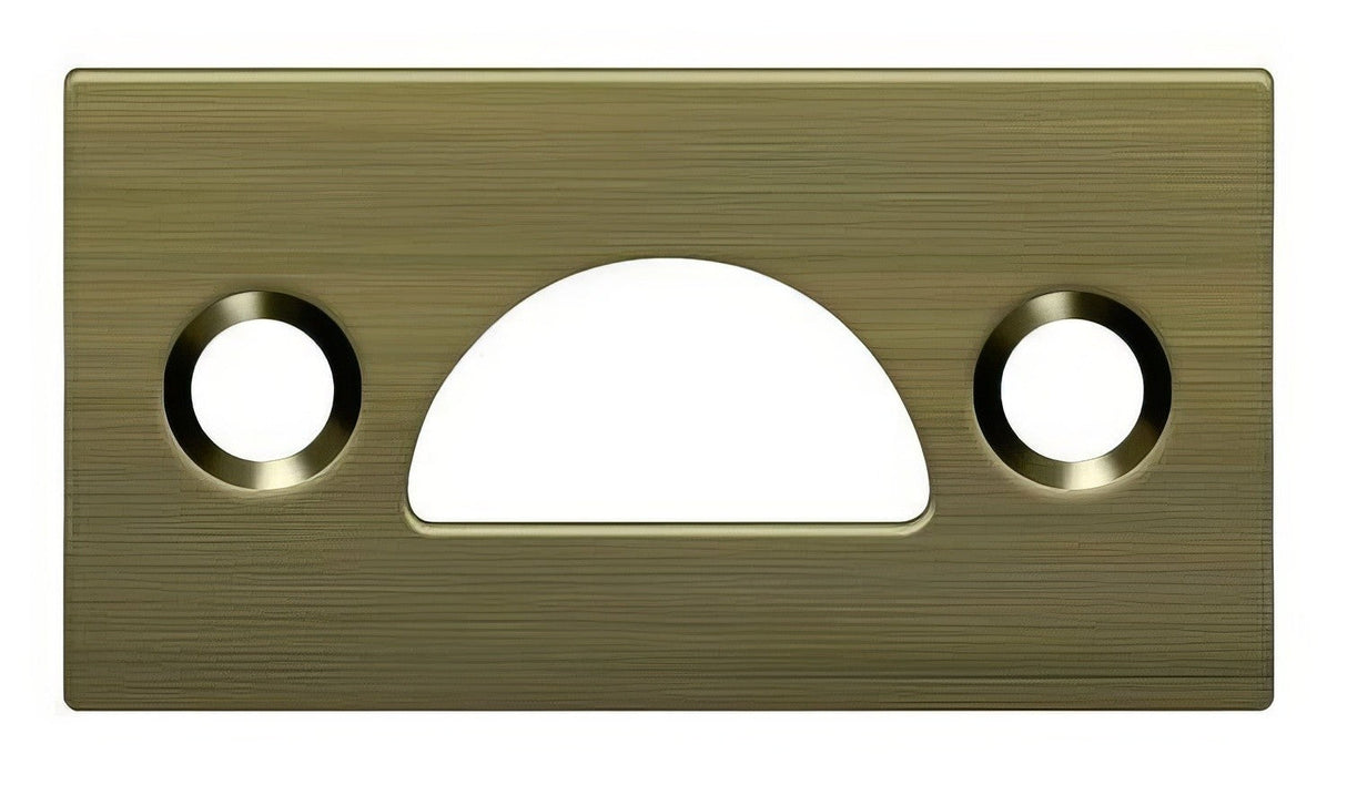 Deltana 178MSTU5 antique brass strike plate