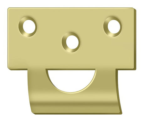 Deltana 178USTU3 polished brass strike plate