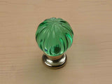 Century Hardware 18409-15A satin nickel/aquamarine cabinet knob
