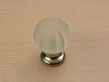 Century Hardware 18409-15F satin nickel/frosted cabinet knob