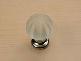 Century Hardware 18409-26F polished chrome/frosted cabinet knob