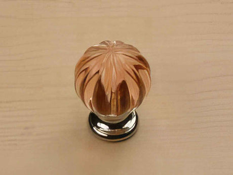 Century Hardware 18409-26R polished chrome/rose cabinet knob