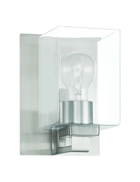 Craftmade 18506BNK1 brushed polished nickel wall sconce