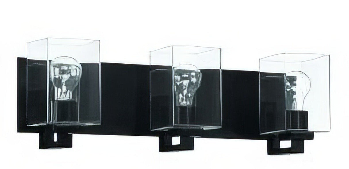 Craftmade 18524FB3 flat black vanity