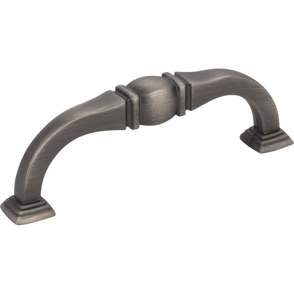 Jeffrey Alexander 188-96BNBDL brushed pewter cabinet drawer pull