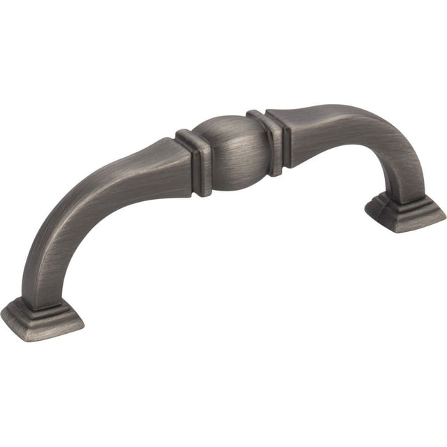Jeffrey Alexander 188-96BNBDL brushed pewter cabinet drawer pull