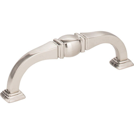 Jeffrey Alexander 188-96SN satin nickel cabinet drawer pull
