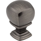 Jeffrey Alexander 188BNBDL brushed pewter cabinet knob