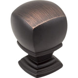 Jeffrey Alexander 188L-DBAC brushed oil rubbed bronze cabinet knob