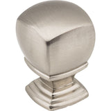 Jeffrey Alexander 188L-SN satin nickel cabinet knob