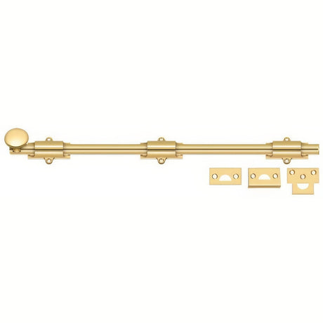 Deltana 18SB003 lifetime polished brass surface bolt