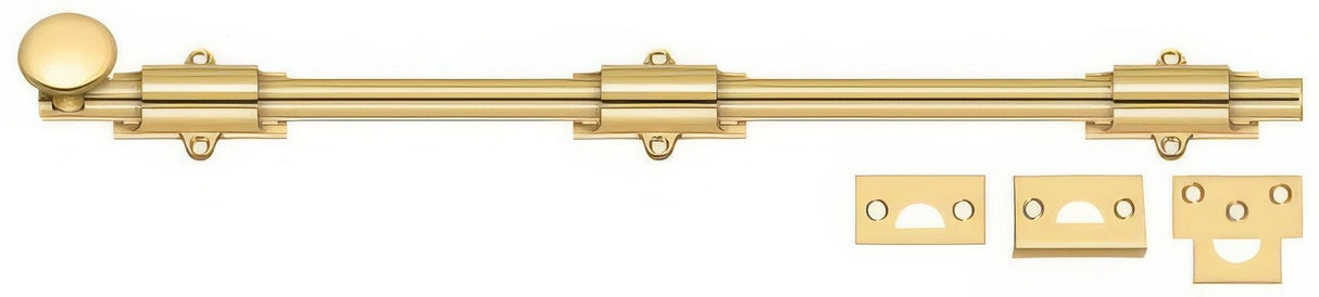 Deltana 18SB003 lifetime polished brass surface bolt