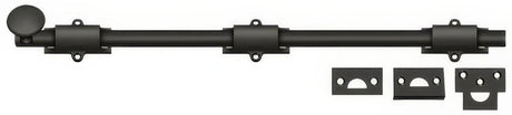 Deltana 18SB10B surface bolt in satin nickel, additional view
