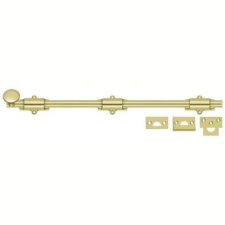 Deltana 18SB3 polished brass surface bolt