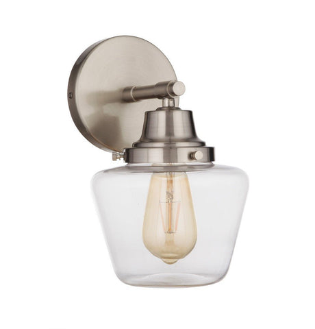 Craftmade 19507BNK1 19507-1 Essex 1 Light Wall Sconce Brushed Polished Nickel
