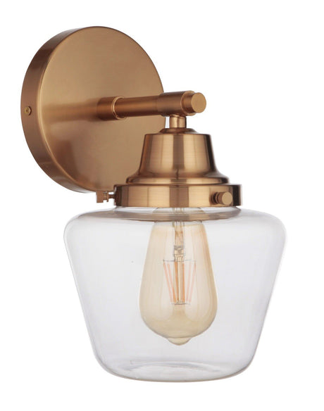 Craftmade 19507SB1 19507-1 Essex 1 Light Wall Sconce Satin Brass