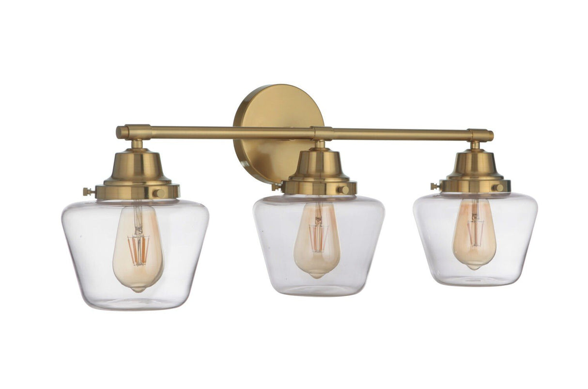 Craftmade 19528SB3 satin brass vanity