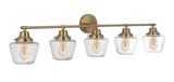 Craftmade 19548SB5 satin brass vanity
