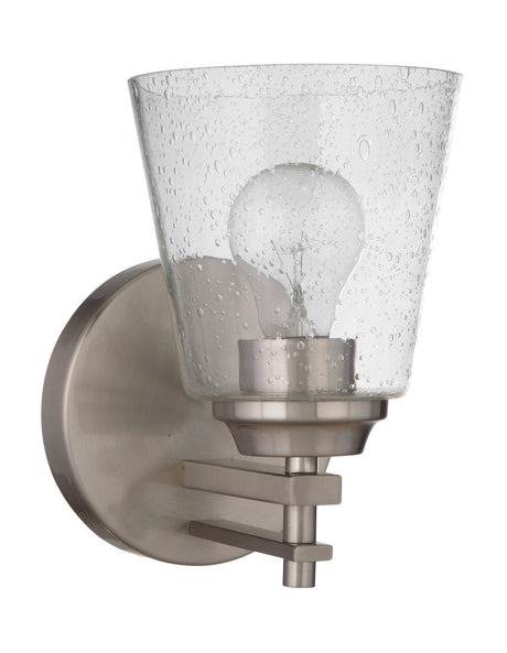 Craftmade 19606BNK1 brushed polished nickel wall sconce