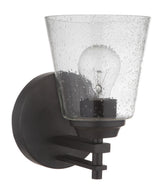 Craftmade 19606FB1 flat black wall sconce