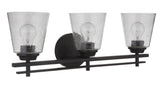Craftmade 19624FB3 flat black vanity