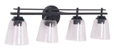 Craftmade 19633FB4 flat black vanity