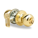 Yale 200C3 polished brass privacy door knob