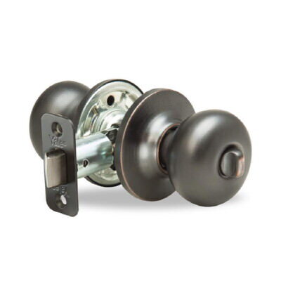 Yale 200H10BP New Traditions privacy door knob, additional view