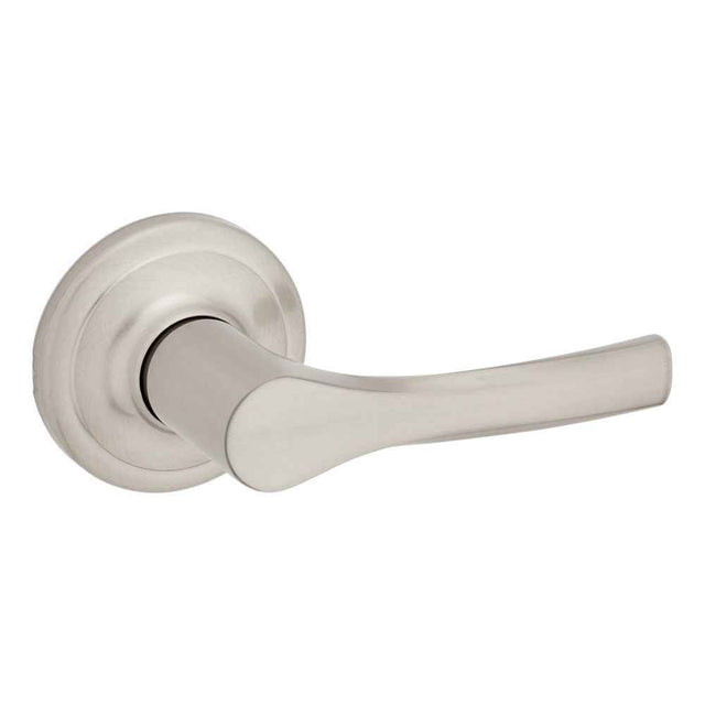 Kwikset 200HYL Henley Lever Passage Door Lock in Satin Nickel