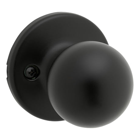 Kwikset 200P-514 Polo Knob Passage Door Lock in Antique Brass