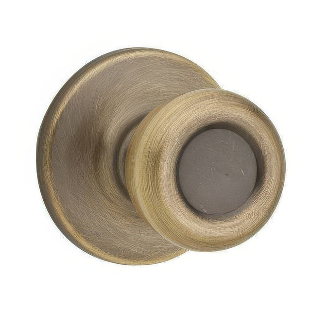 Kwikset 200T-5 antique brass passage door knob