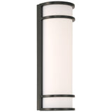 Access Lighting 20106LEDMGEM-BL/ACR dual voltage emergency battery backup outdoor led wall mount