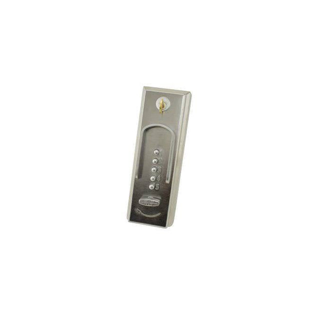 Kaba Simplex 201526D satin chrome mechanical pushbutton lock
