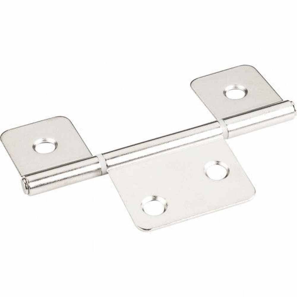 Hardware Resources 20251BN bright nickel non mortise hinge