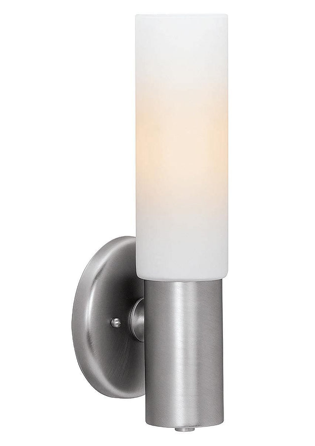 Access Lighting 20435-BS/OPL brushed steel / opal wall sconce