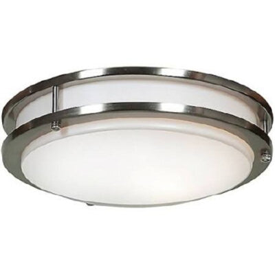 Access Lighting 20464LEDEM-BS/ACR brushed steel led flushmount