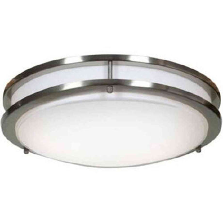 Access Lighting 20465LEDD-BS/ACR brushed steel led flushmount