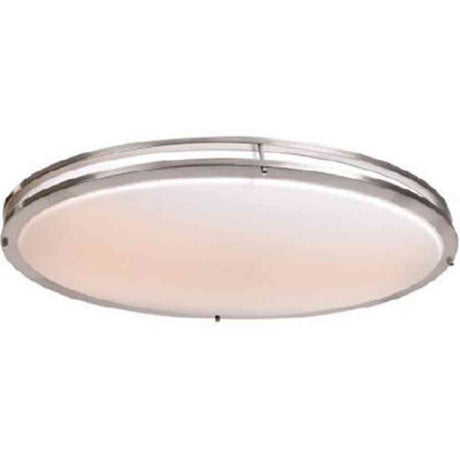 Access Lighting 20468LEDD-BS/ACR brushed steel flushmount light
