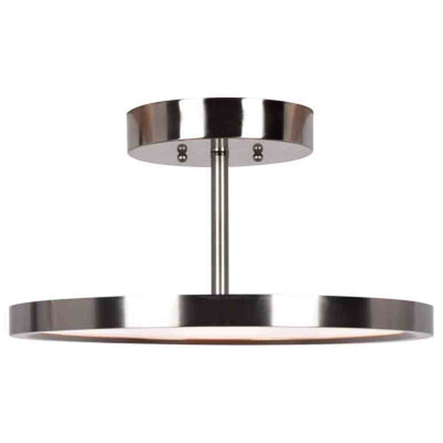 Access Lighting 20494LEDD-BS/ACR brushed steel led semi flush