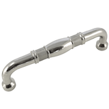 MNG Hardware 20514 205 8" Oversize Vanilla Bamboo Guerlain Cabinet Pull Polished Nickel - 9"O/A