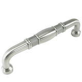 MNG Hardware 20521 205 8" Oversize Vanilla Bamboo Guerlain Cabinet Pull Satin Antique Nickel - 9"O/A